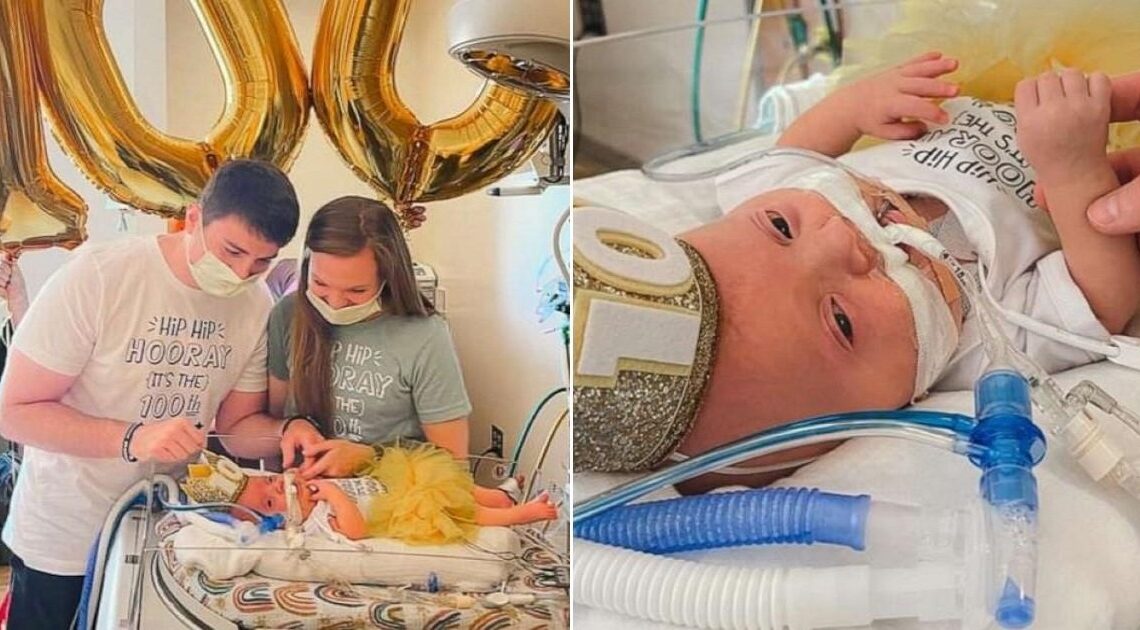 Rodičia oslávili prvých 100 dní svojej dcéry oslavou, ktorá chytila všetkých za srdce…